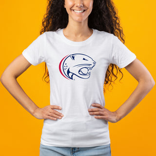 South Alabama Jaguars Primary Logo Womens T Shirt - White