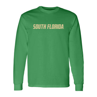 South Florida Bulls Basic Block Long Sleeve T-Shirt - Irish Green