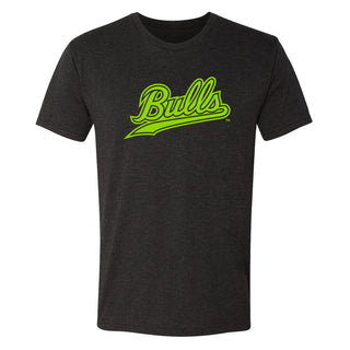 South Florida Script Logo Triblend T-Shirt - Vintage Black