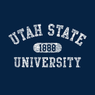Utah State Aggies Athletic Arch Hoodie - Navy