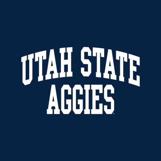 Utah State Aggies Front Back Print T-Shirt - Navy