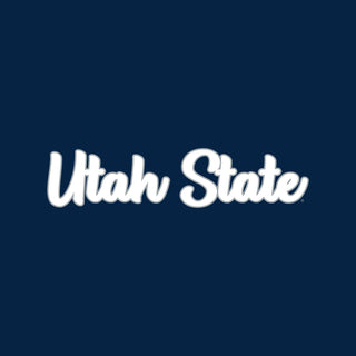 Utah State Aggies Basic Script Hoodie - Navy