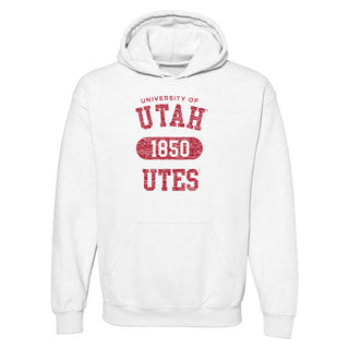 Utah Utes Athletic Arch Hoodie - White