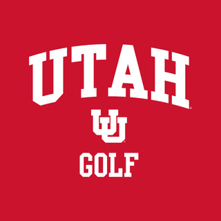 Utah Utes Arch Logo Golf Hoodie - Red