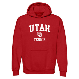 Utah Utes Arch Logo Tennis Hoodie - Red