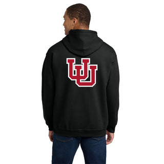 Utah Utes Front Back Print Hoodie - Black
