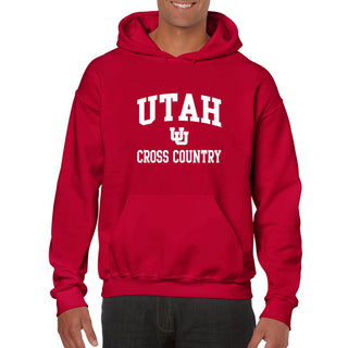 Utah Utes Arch Logo Cross Country Hoodie - Red