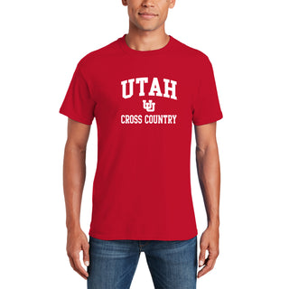 Utah Utes Arch Logo Cross Country T-Shirt - Red