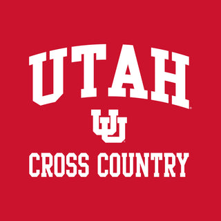 Utah Utes Arch Logo Cross Country Hoodie - Red