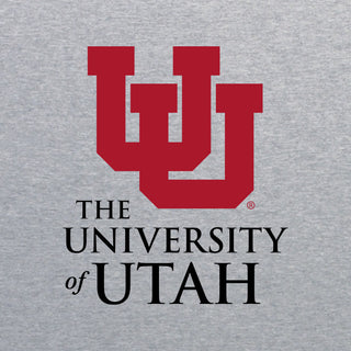 Utah Institutional Logo Hoodie - Sport Grey
