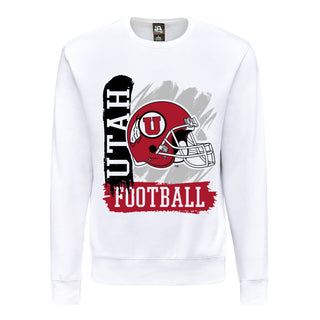 Utah 90s Big Print Crewneck - White