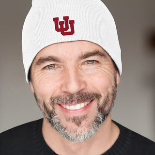 Utah Utes Primary Logo Beanie - White