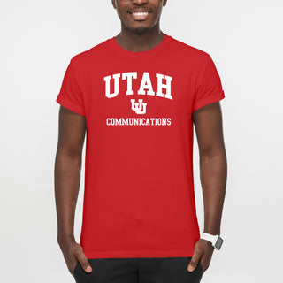 Utah Utes Arch Logo Communications T-Shirt - Red