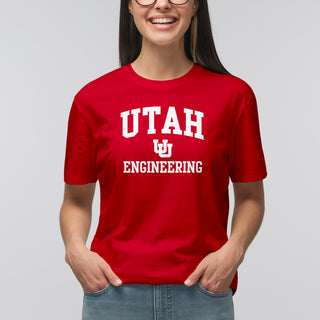 Utah Utes Arch Logo Engineering T-Shirt - Red