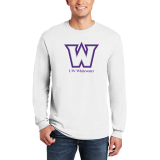 Wisconsin-Whitewater Warhawks Secondary Logo Long Sleeve T-Shirt - White