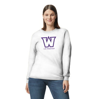 Wisconsin-Whitewater Warhawks Secondary Logo Long Sleeve T-Shirt - White