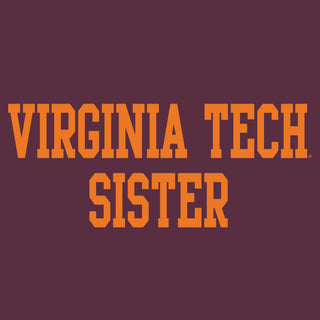 Virginia Tech Basic Block Sister Crewneck Sweatshirt - Maroon