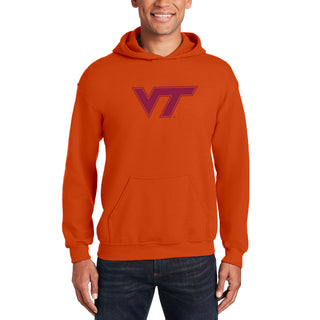 Virginia Tech Primary Logo Hoodie - Orange