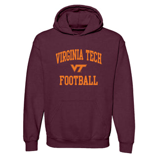 Virginia Tech Arch Logo Football Hoodie - Maroon