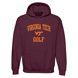 Virginia Tech Arch Logo Golf Hoodie - Maroon