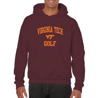 Virginia Tech Arch Logo Golf Hoodie - Maroon
