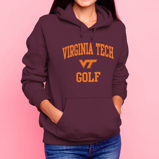 Virginia Tech Arch Logo Golf Hoodie - Maroon