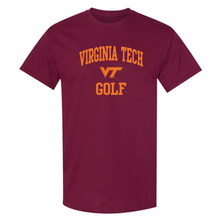 Virginia Tech Arch Logo Golf T-Shirt - Maroon