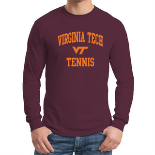 Virginia Tech Arch Logo Tennis Long Sleeve - Maroon