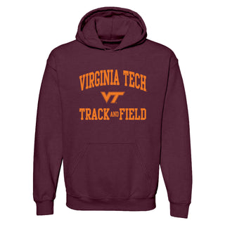 Virginia Tech Arch Logo Track & Field Hoodie - Maroon