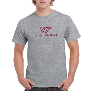 Virginia Tech Institutional Logo T-Shirt - Sport Grey