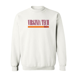 Virginia Tech Boldline Crewneck - White