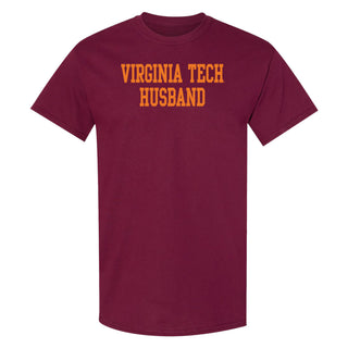 Virginia Tech Basic Block Husband T-Shirt - Maroon
