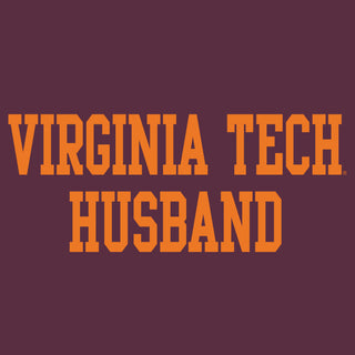 Virginia Tech Basic Block Husband Crewneck Sweatshirt - Maroon