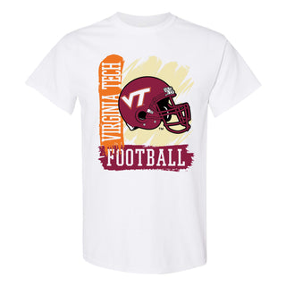Virginia Tech 90s Big Print T-Shirt - White