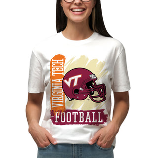 Virginia Tech 90s Big Print T-Shirt - White