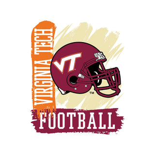 Virginia Tech 90s Big Print T-Shirt - White