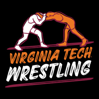 Virginia Tech Wrestling Sketch Tank Top - Black
