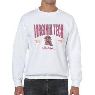 Virginia Tech Giving Noise JA BTB Fleece Crewneck - White