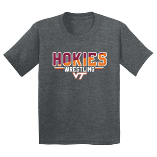 Virginia Tech Wrestling Top Flight Youth T-Shirt - Dark Heather