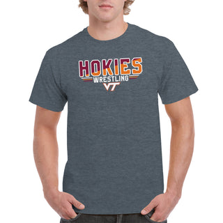 Virginia Tech Wrestling Top Flight T-Shirt - Dark Heather