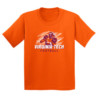 Virginia Tech Football Action T-Shirt - Orange
