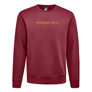 Virginia Tech Wordmark EMB BTB Crewneck
