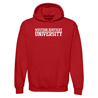 Western Kentucky Hilltoppers Basic Block Hoodie - Red