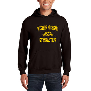 Western Michigan Arch Logo Gymnastics Hoodie - Dark Chocolate