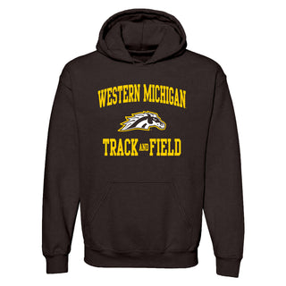 Western Michigan Arch Logo Track & Field Hoodie - Dark Chocolate