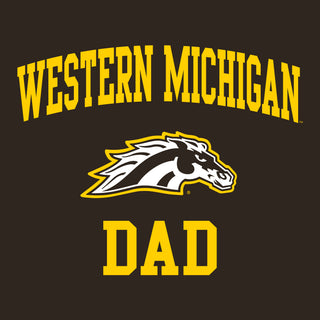 Western Michigan Arch Logo Dad T-Shirt - Dark Chocolate