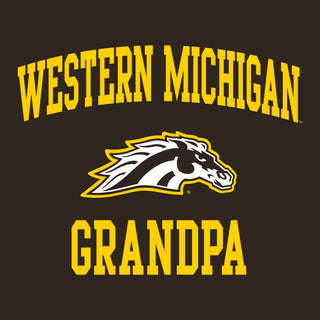 Western Michigan Arch Logo Grandpa T-Shirt - Dark Chocolate