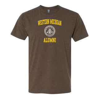 Western Michigan Arch Seal Alumni NLA CVC T-Shirt - Espresso