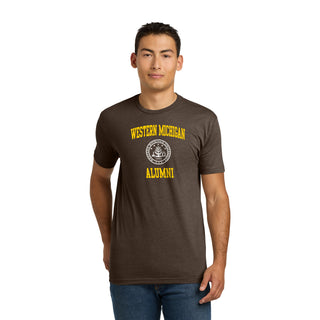 Western Michigan Arch Seal Alumni NLA CVC T-Shirt - Espresso