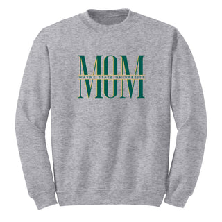 Wayne State Classic Mom Crewneck - Sport Grey